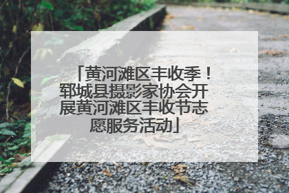 黄河滩区丰收季！郓城县摄影家协会开展黄河滩区丰收节志愿服务活动
