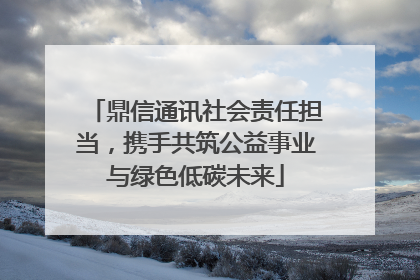 鼎信通讯社会责任担当，携手共筑公益事业与绿色低碳未来