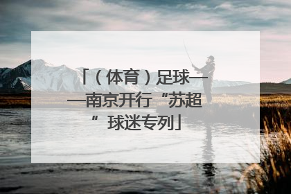 （体育）足球——南京开行“苏超”球迷专列