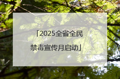 2025全省全民禁毒宣传月启动